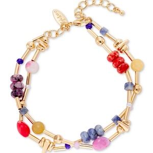 Anklet/Bracelet, Multicolor and Gold/toned. Brand new